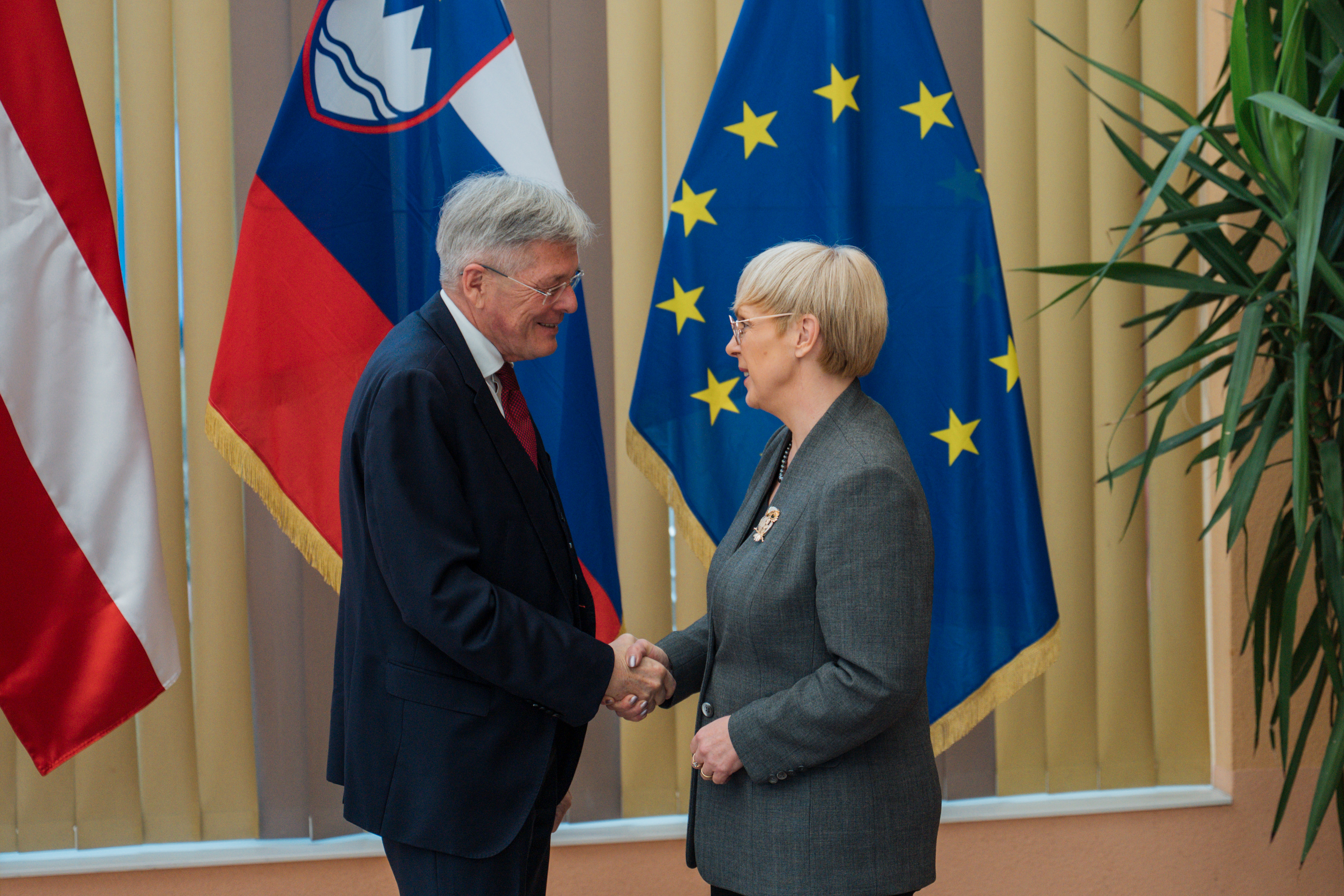 Predsednica republike Nataša Pirc Musar in Peter Kaiser