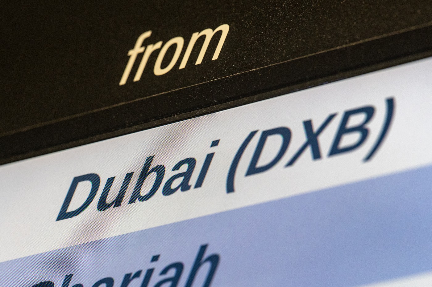 Tabla z napisom Dubaj