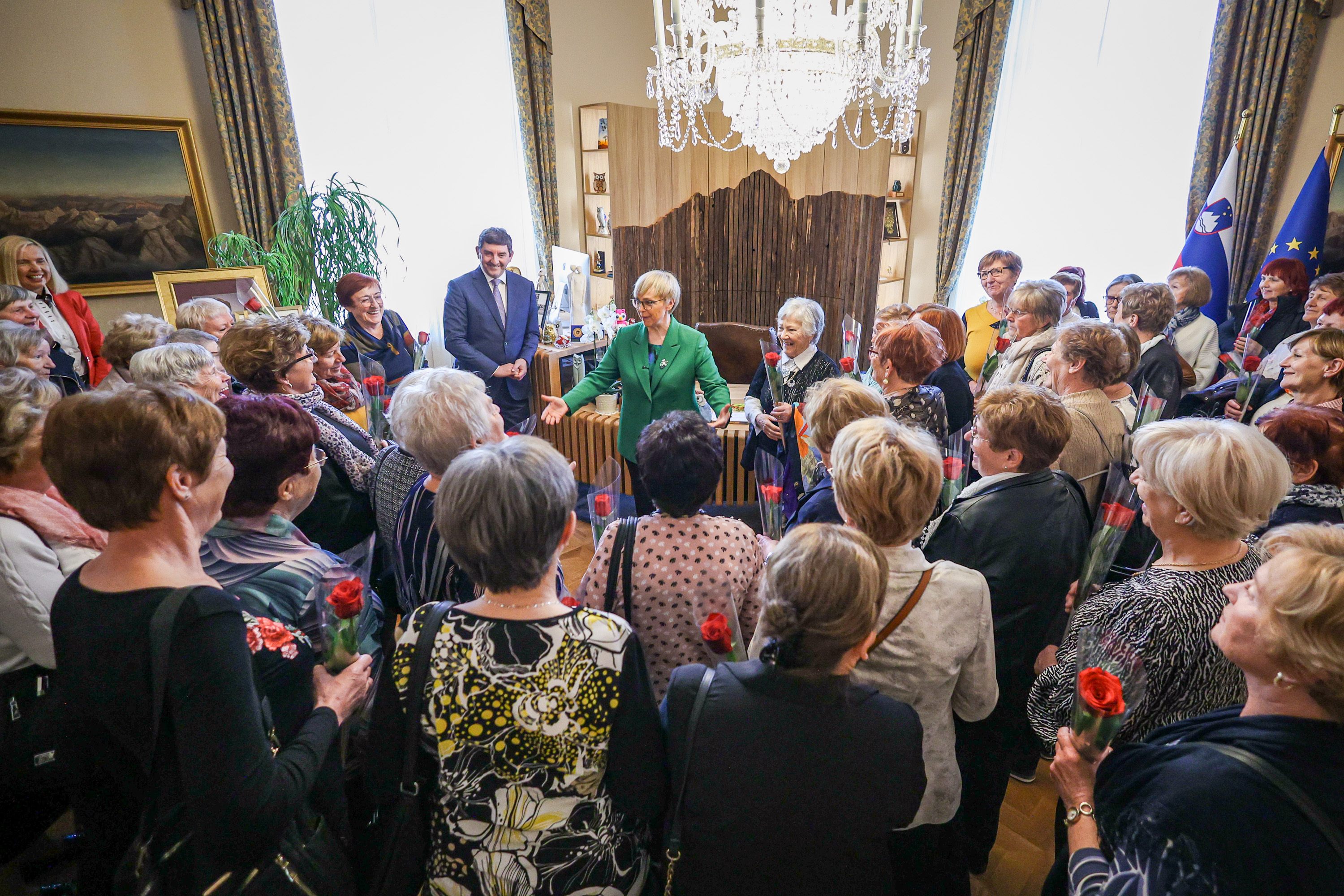 Sprejem v predsedniški palači