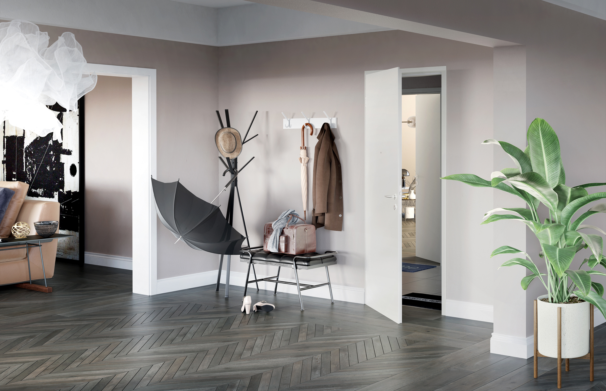 COLORline_MODENA belo pleskano_kovinski podboj