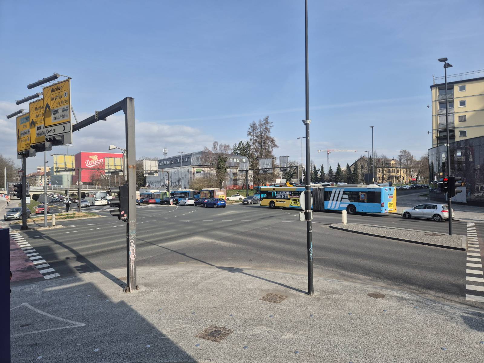 zastoj v križišču med Celovško, Tivolsko in Bleiweissovo