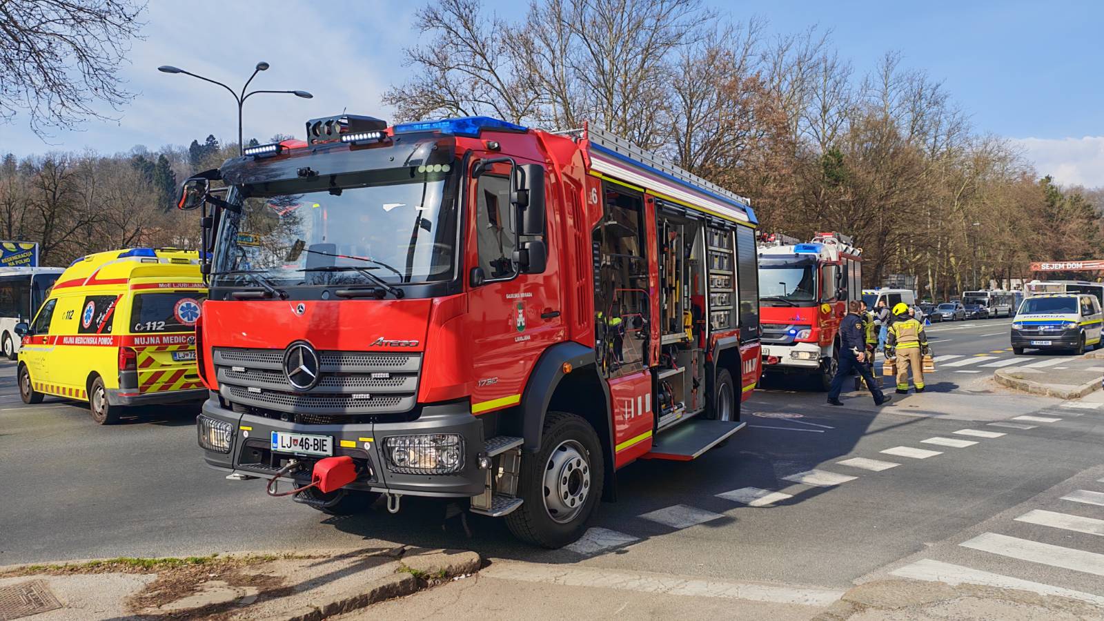 Prometna nesreča na Celovški cesti