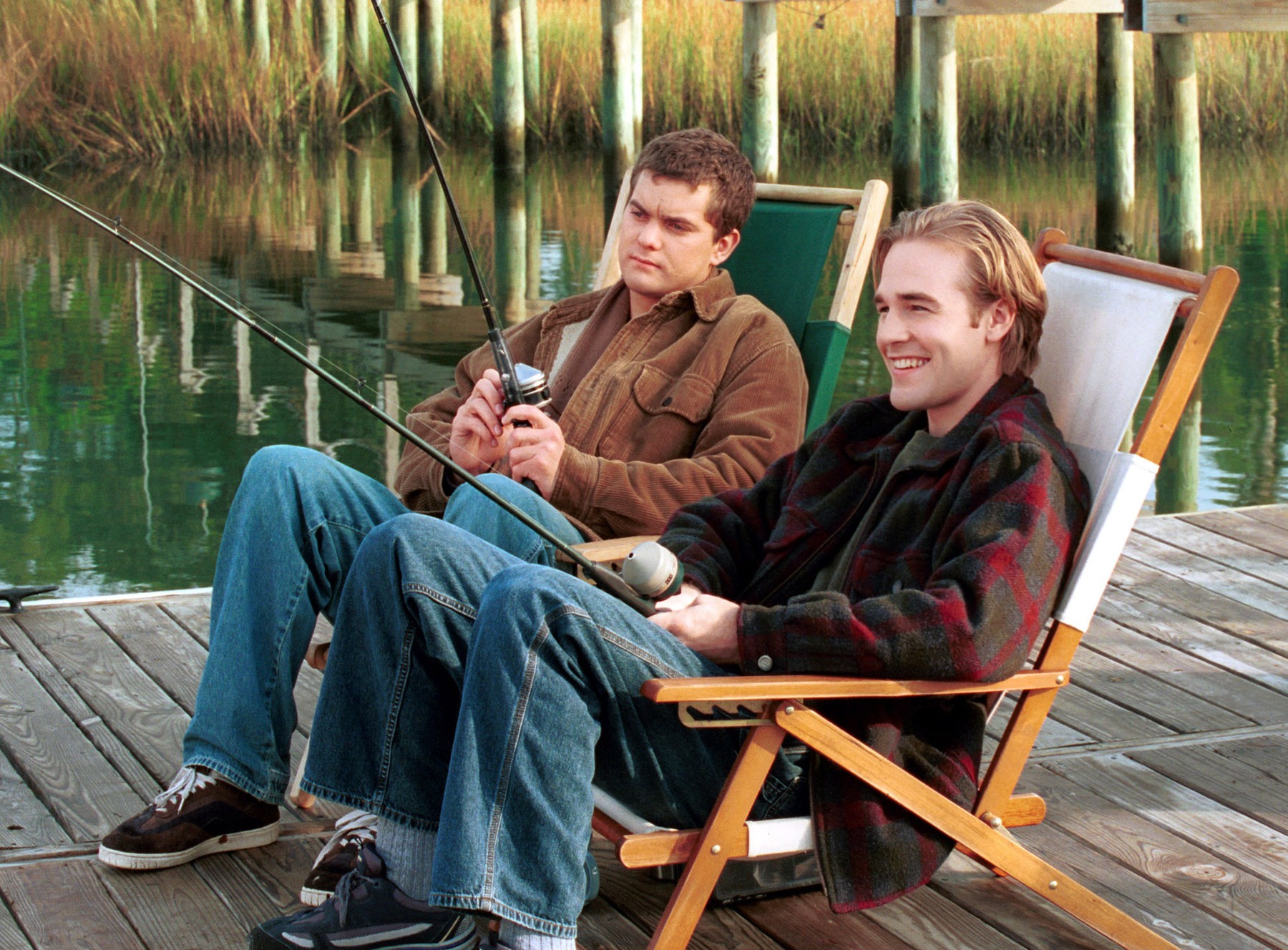 Studio Publicity Still from "Dawson's Creek"Joshua Jackson, James Van Der Beek2001,Image: 911223032, License: Rights-managed, Restrictions: For Editorial Use -, Model Release: no, Pictured: Studio Publicity Film Stills