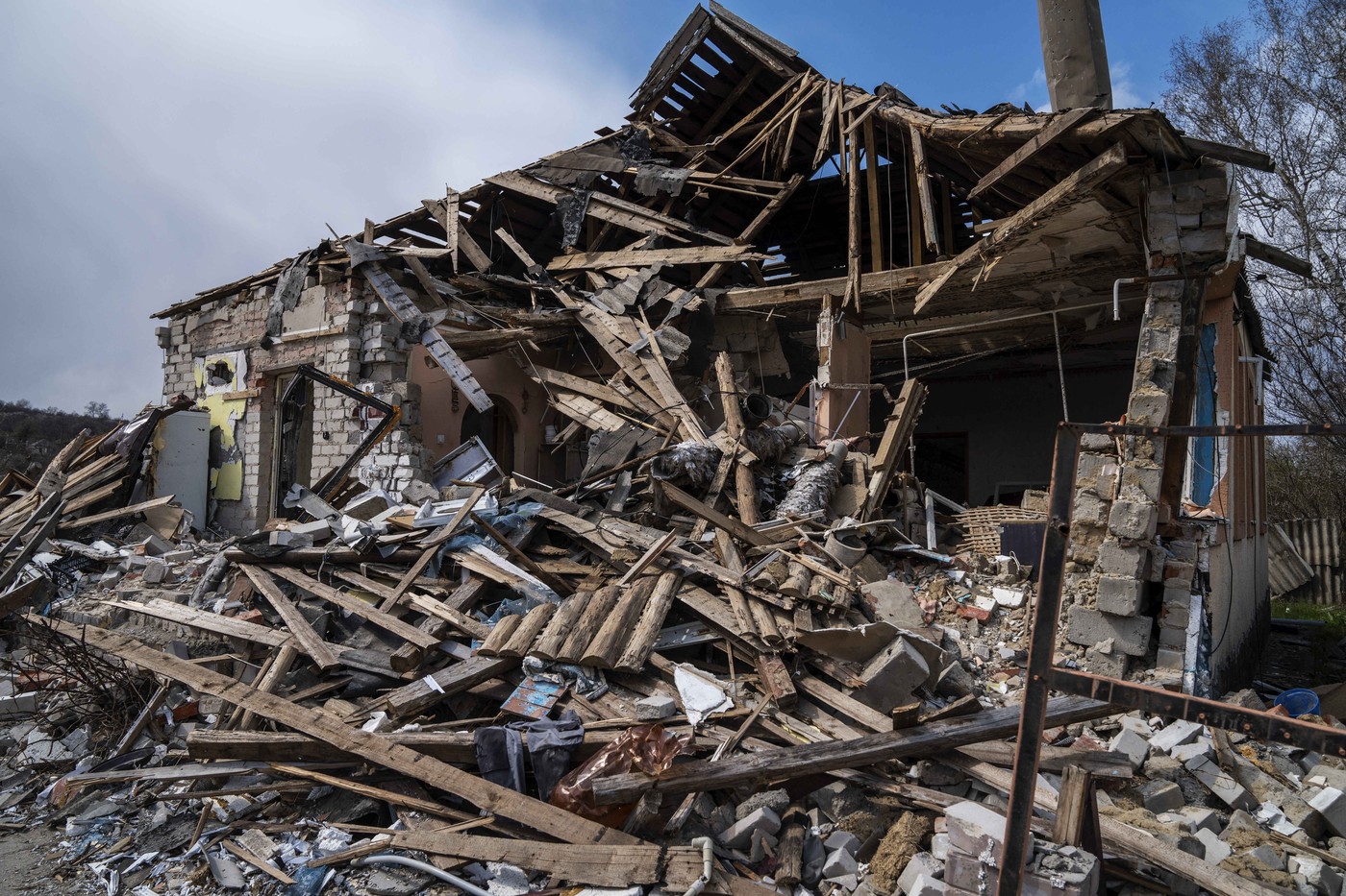 Razdejanje v Kupjansku aprila 2025