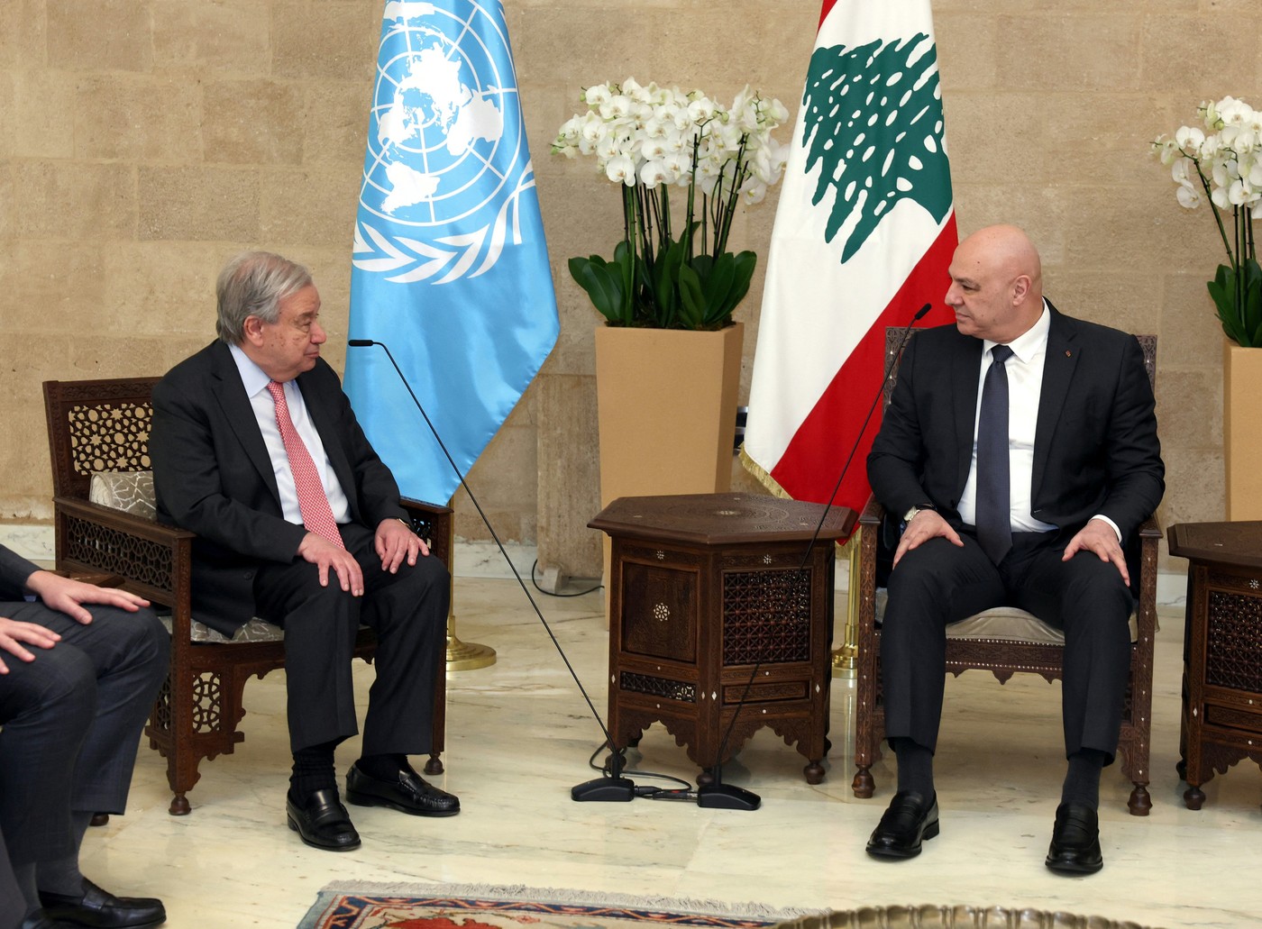 Antonio Guterres in Joseph Aoun