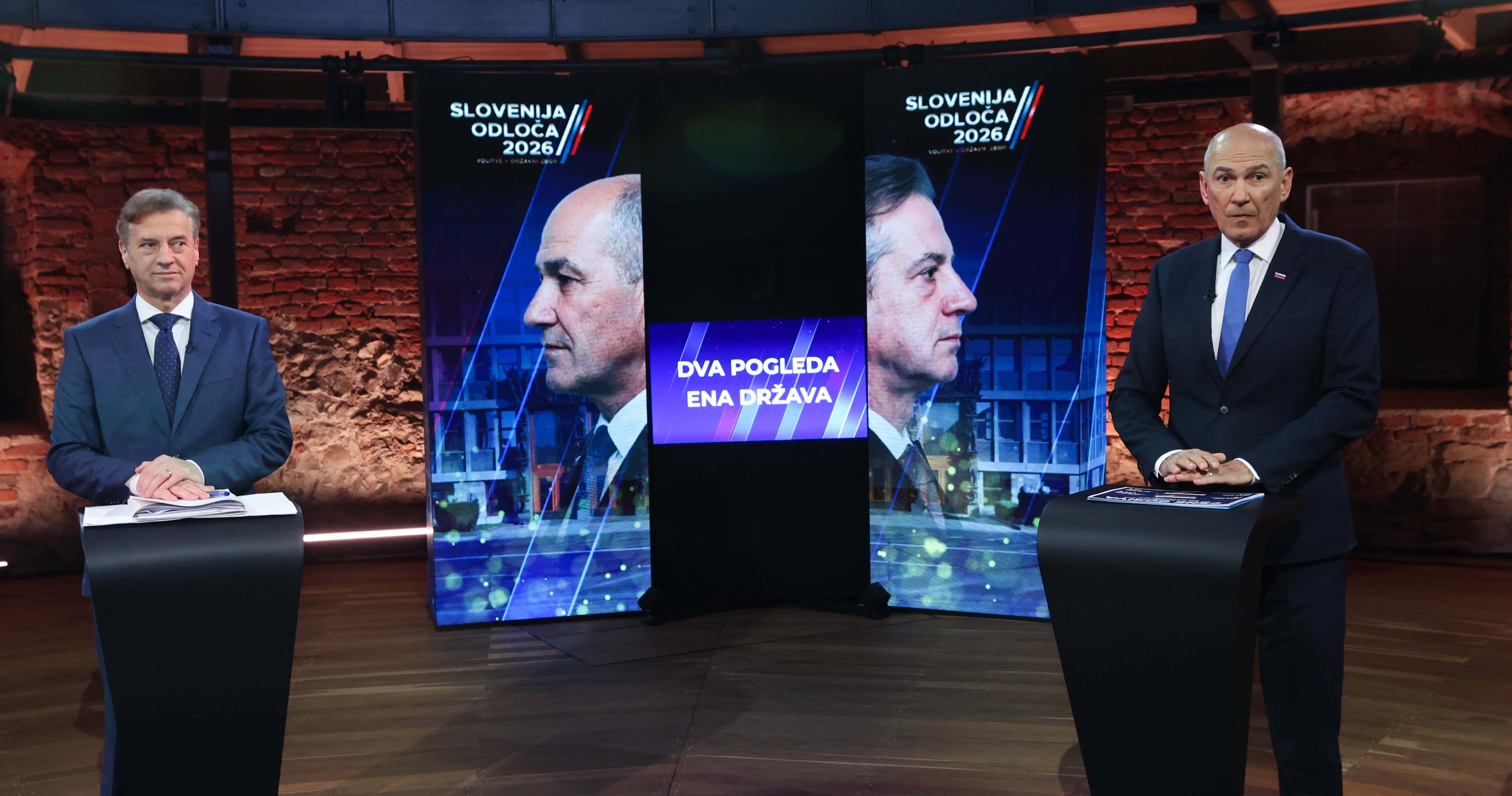 Soočenje Janeza Janše in Roberta Goloba na POP TV