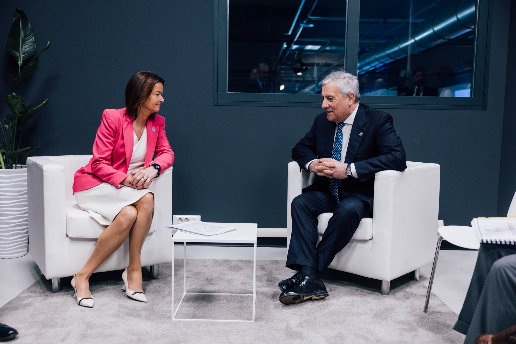 Tanja Fajon in Antonio Tajani