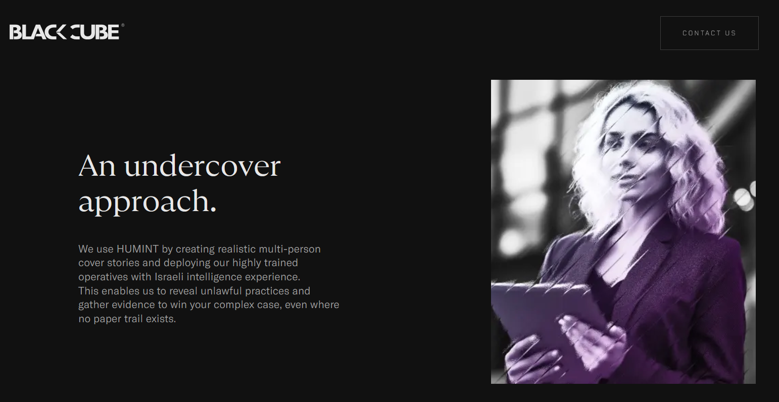 Spletna stran Black Cube