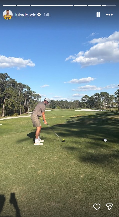 Luka Dončić igra golf
