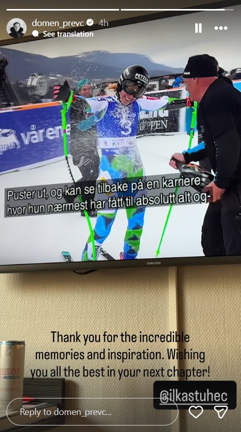 Domen Prevc, Ilka Štuhec