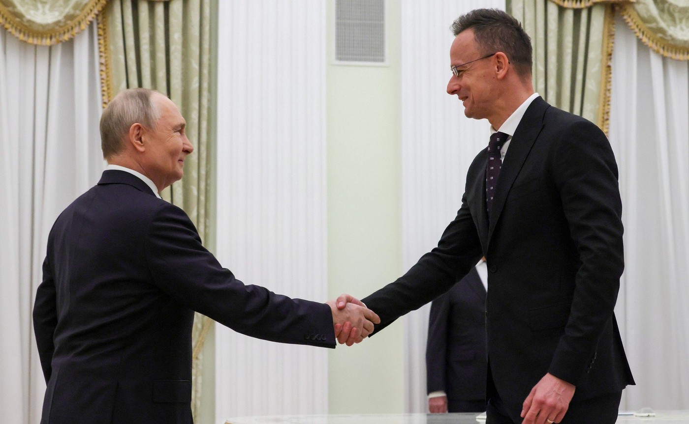 Vladimir Putin in  Peter Szijjarto