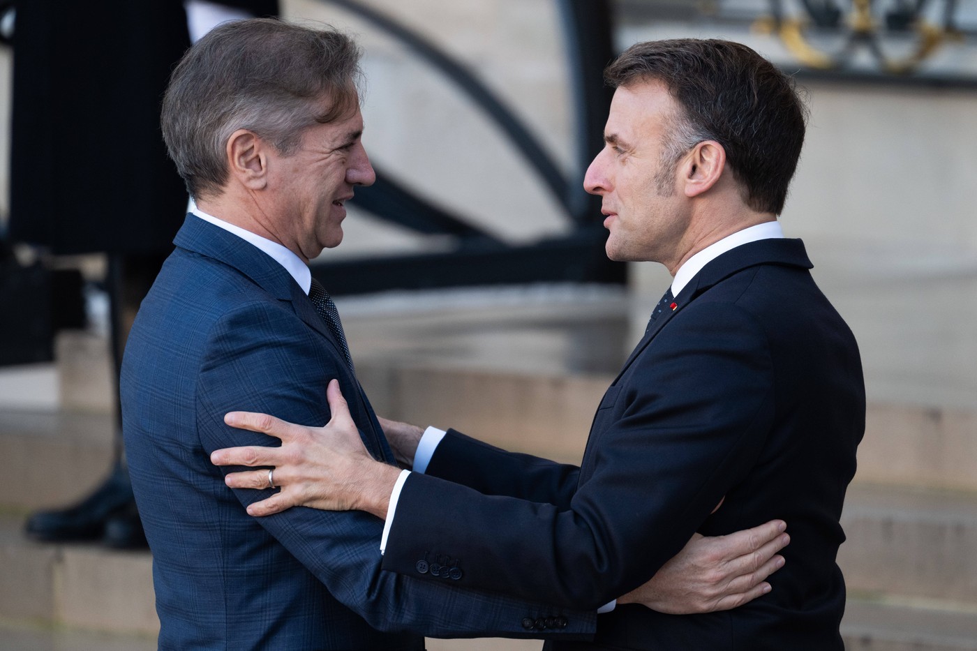 Robert Golob in Emmanuel Macron