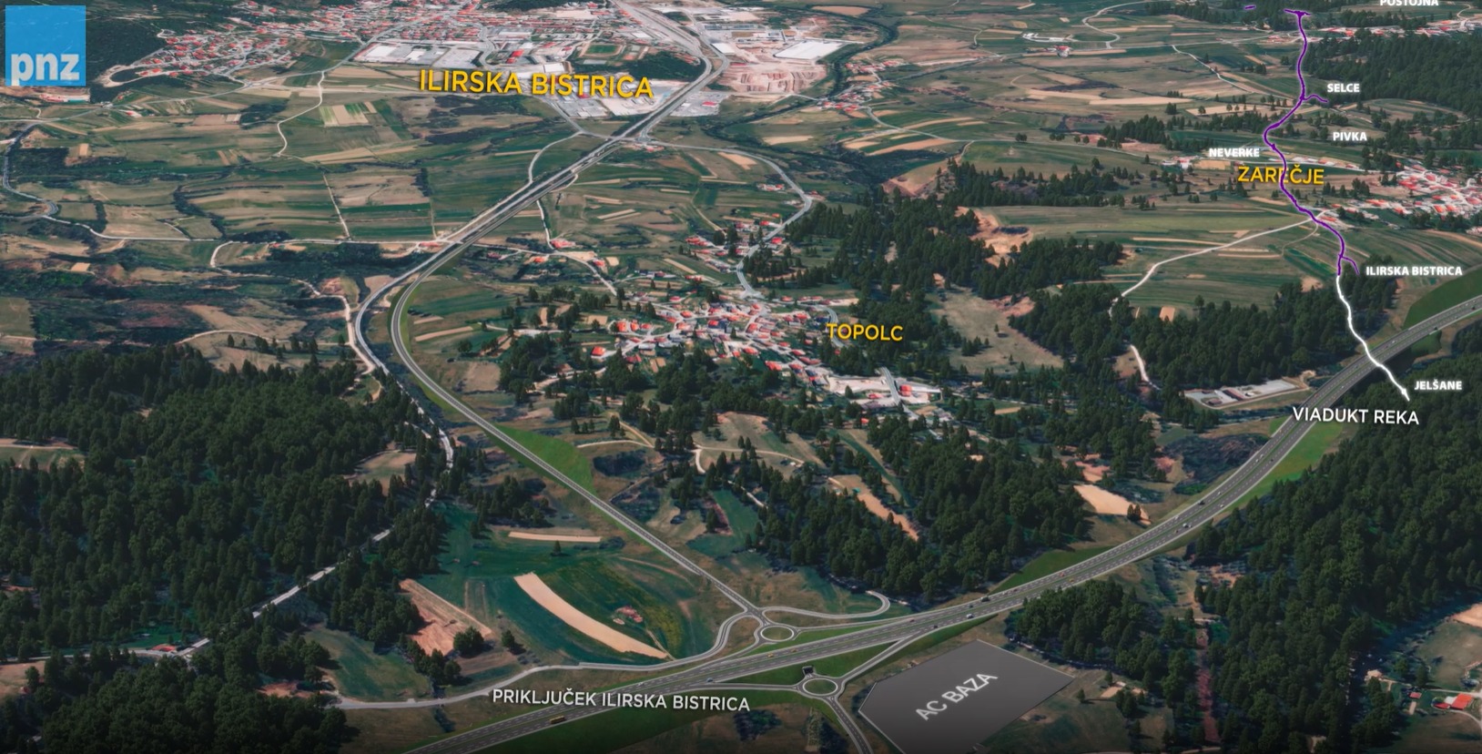 Avtocestna trasa Postojna-Jelšane