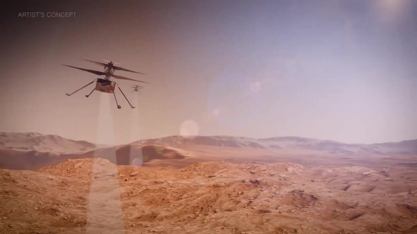 novi marsovski helikopter v misiji Skyfall, ki ga je napovedala Nasa 25. marec 2026