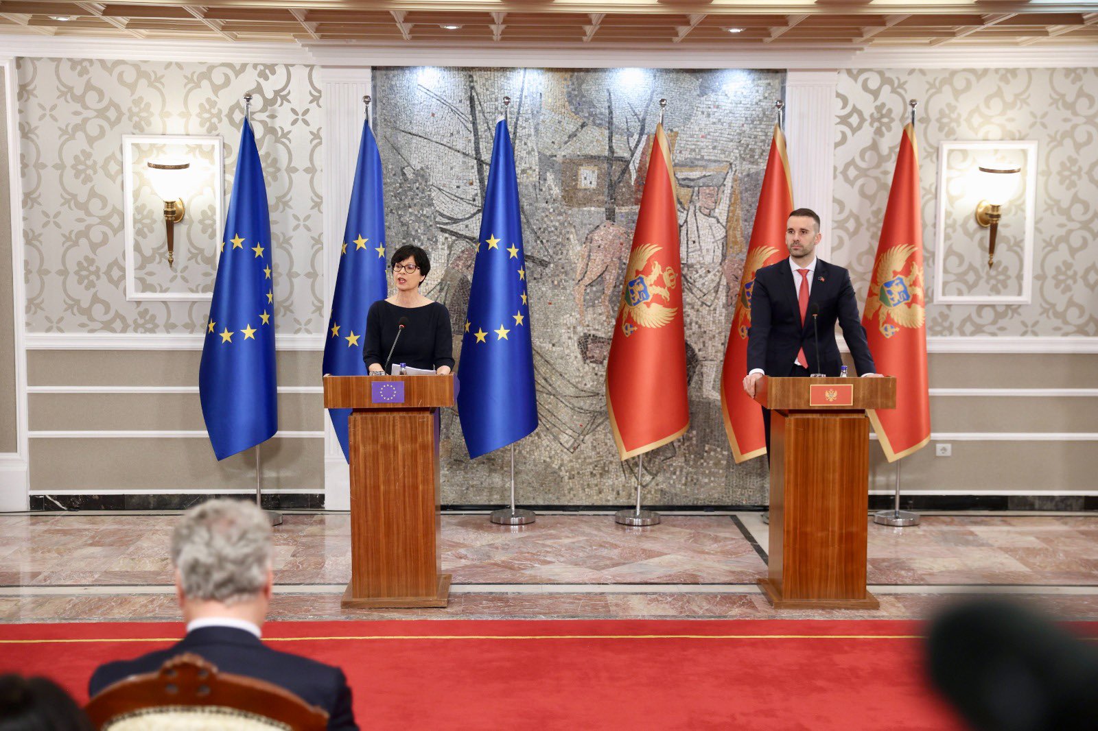 Marta Kos in Milojko Spajić