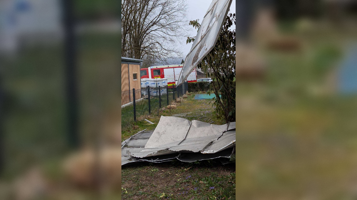 Posledice silovitega vetra v Radovljici in okolici