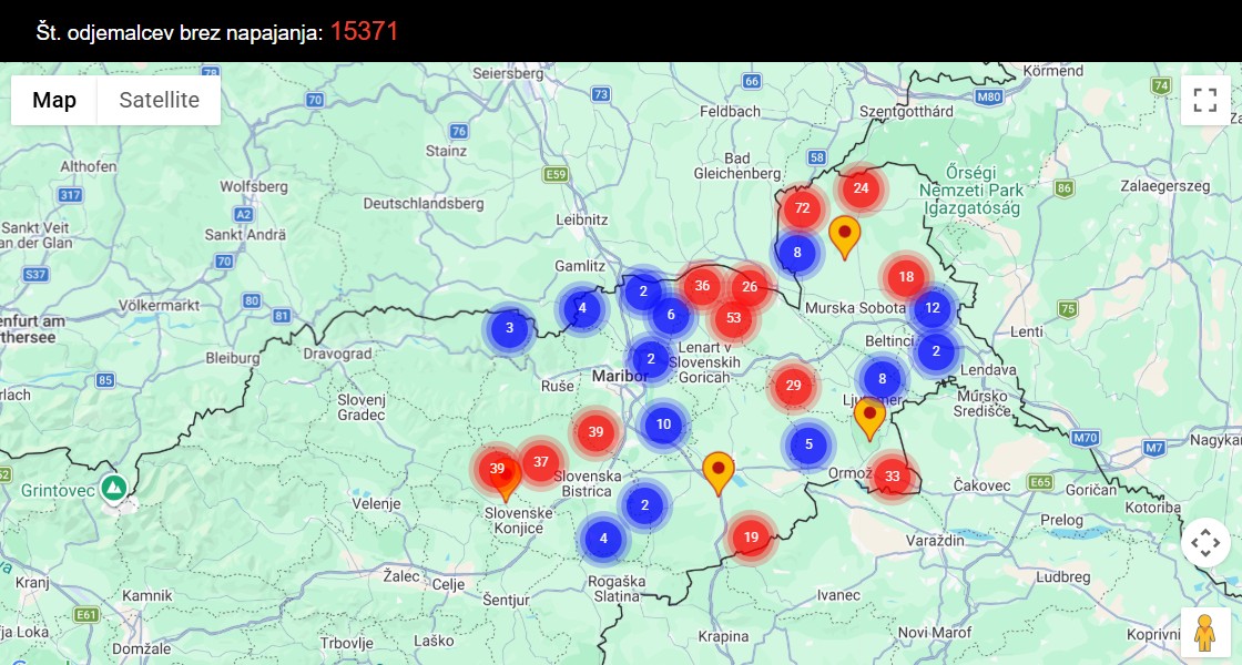 Elektro Maribor izpadi