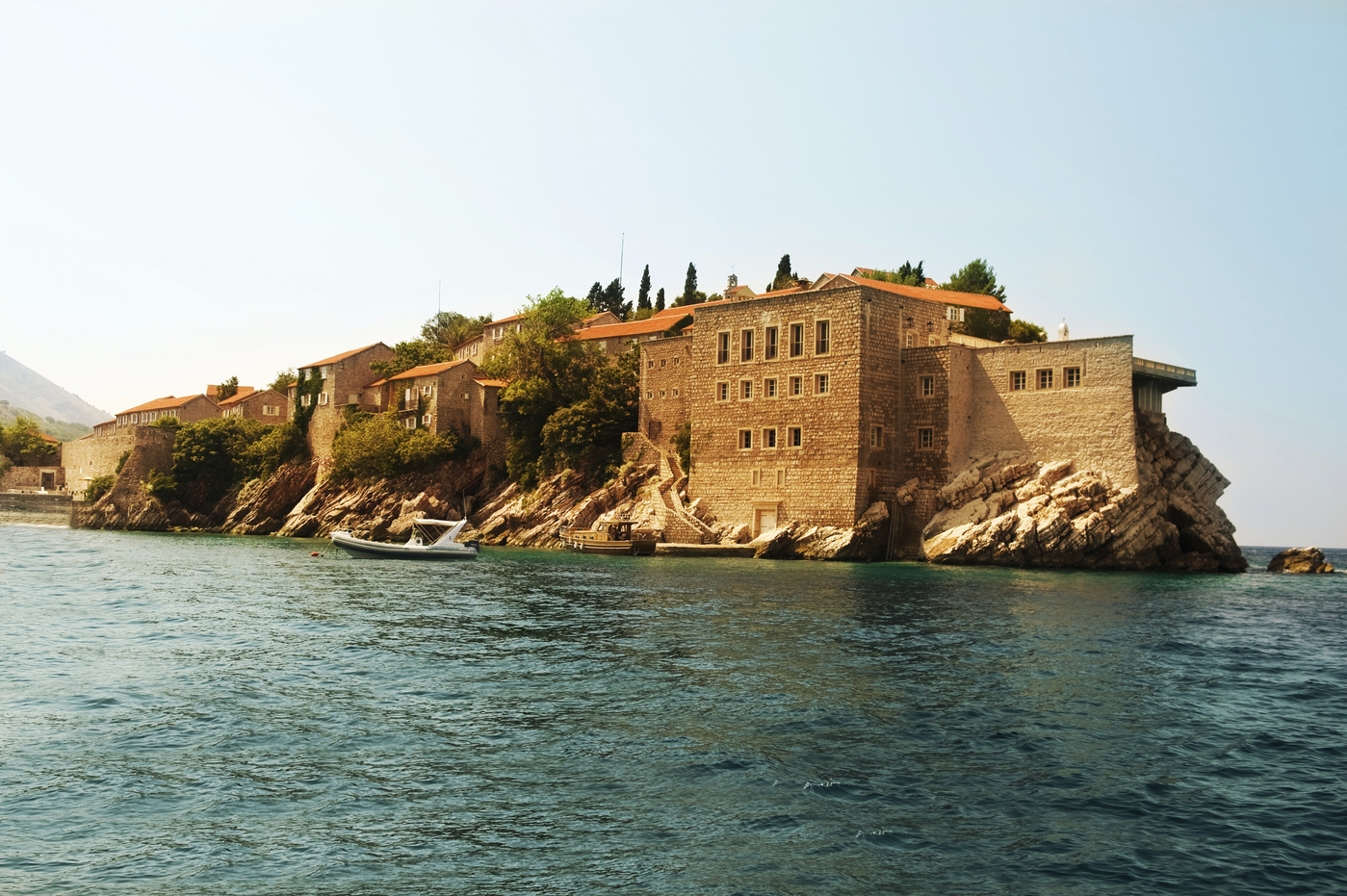 otok Sveti Stefan na črnogorski obali
