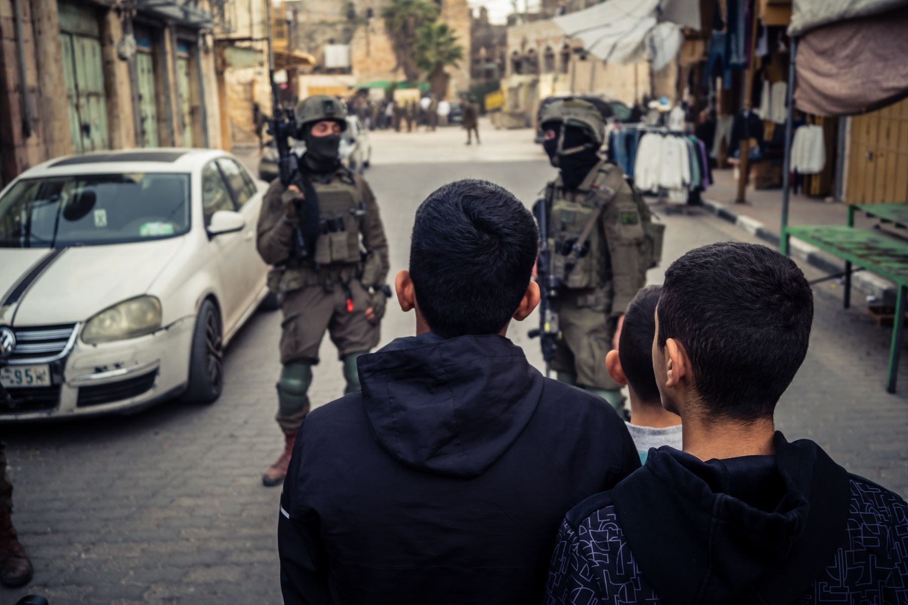 Otroci in vojaki na Zahodnem bregu