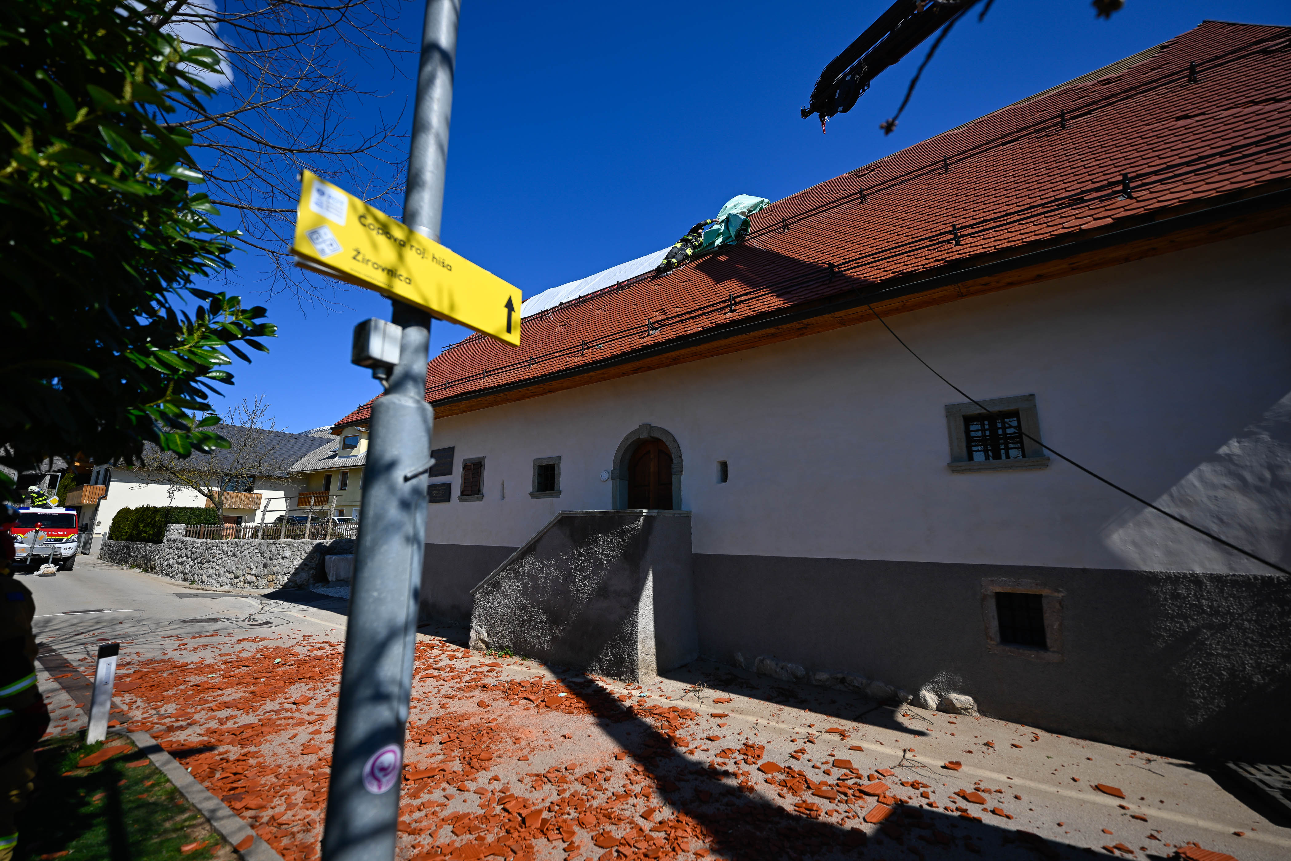 Škoda na rojstni hiši Franceta Prešerna v Vrbi na Gorenjskem