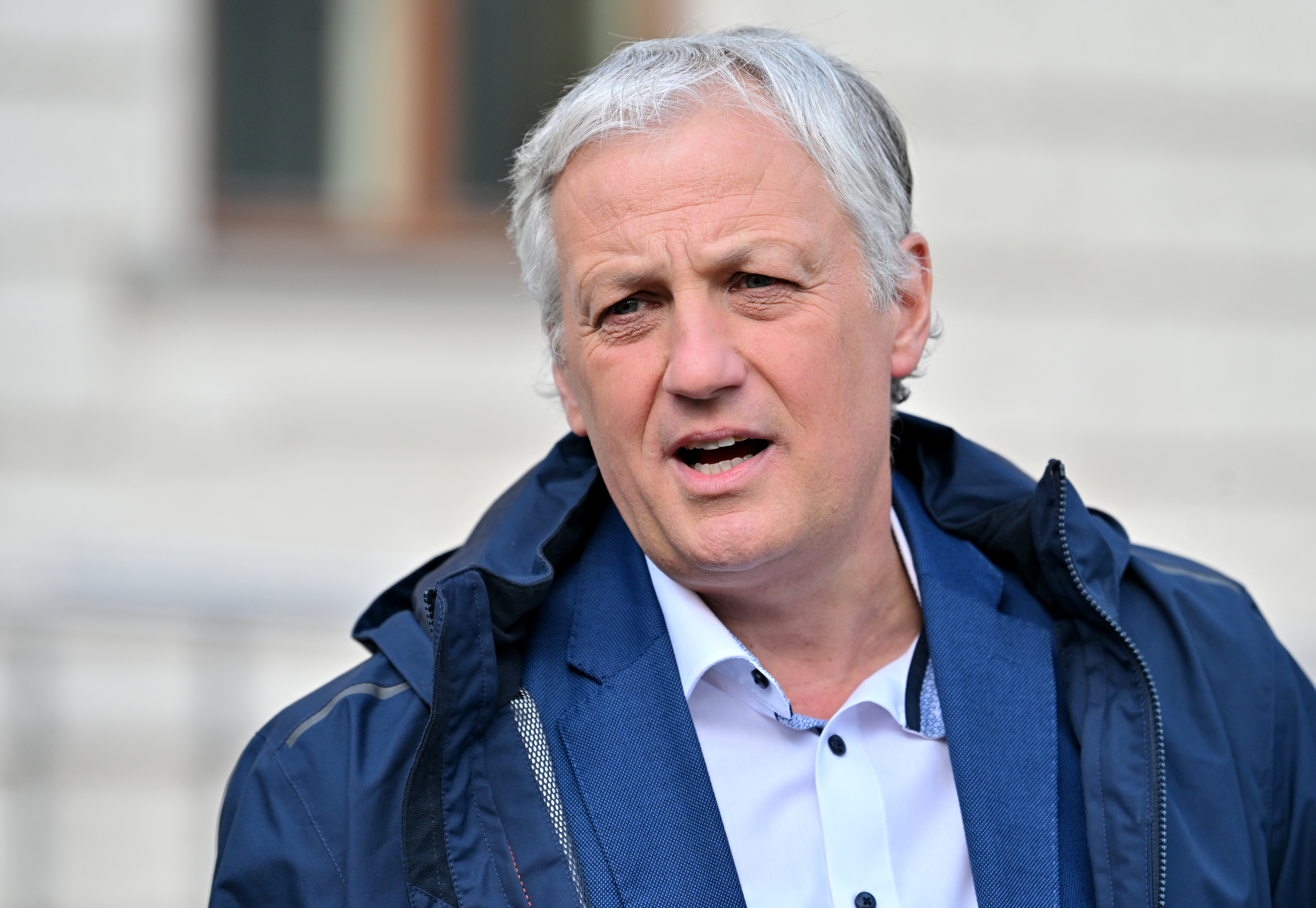 Slovenija, Ljubljana, 24.03.202Aleš Primc in odvetnik Klemen Golob podala izjavi o zavrnitvi tožbe vrhovnega sodišča glede referenduma zakonu o pomoči pri prostovoljnem končanju življenja, dogodek, zdravstvo, politika,Foto: Igor Kupljenik/F.A.Bobo
