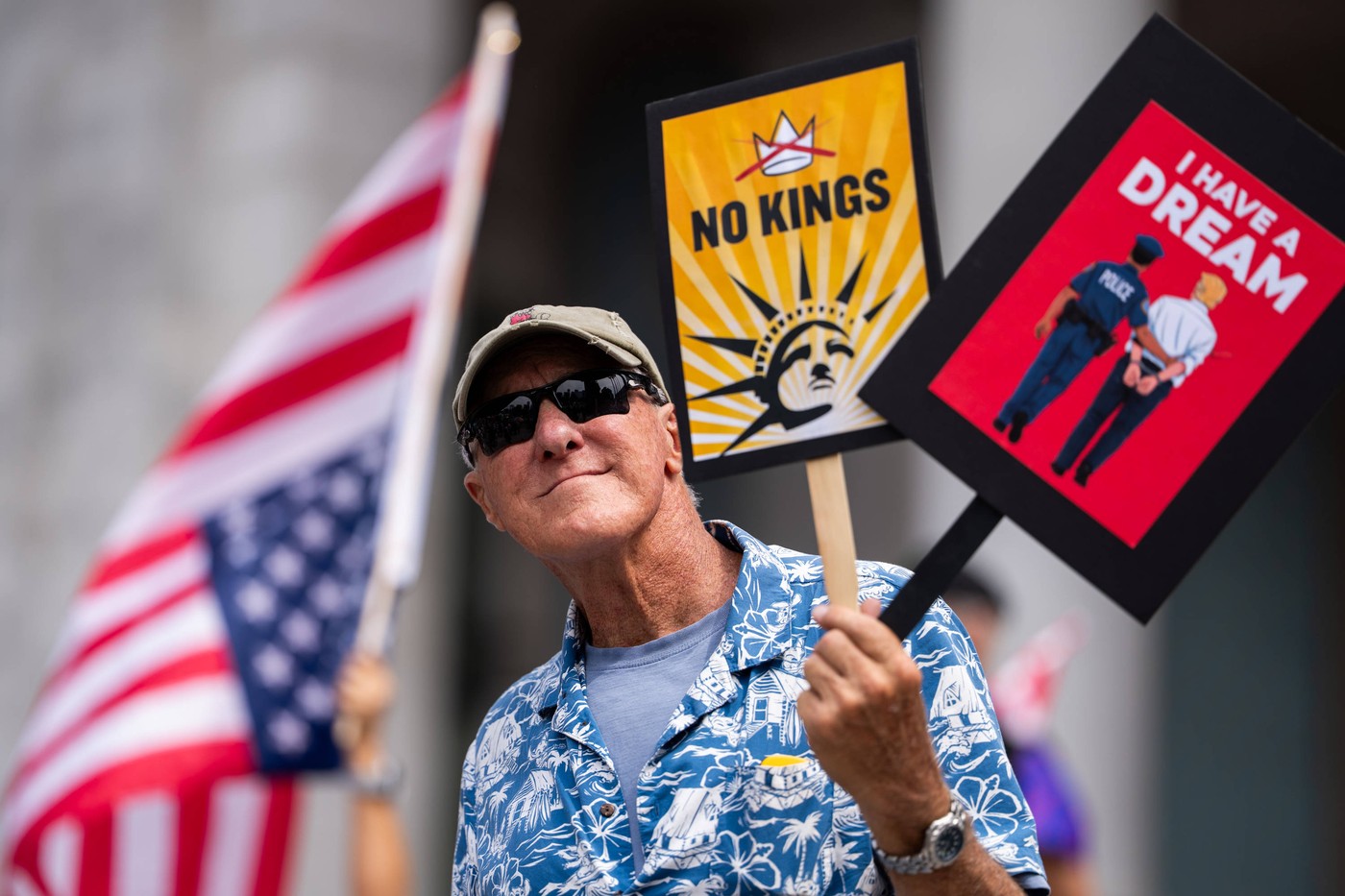 Protest proti politiki Donalda Trump