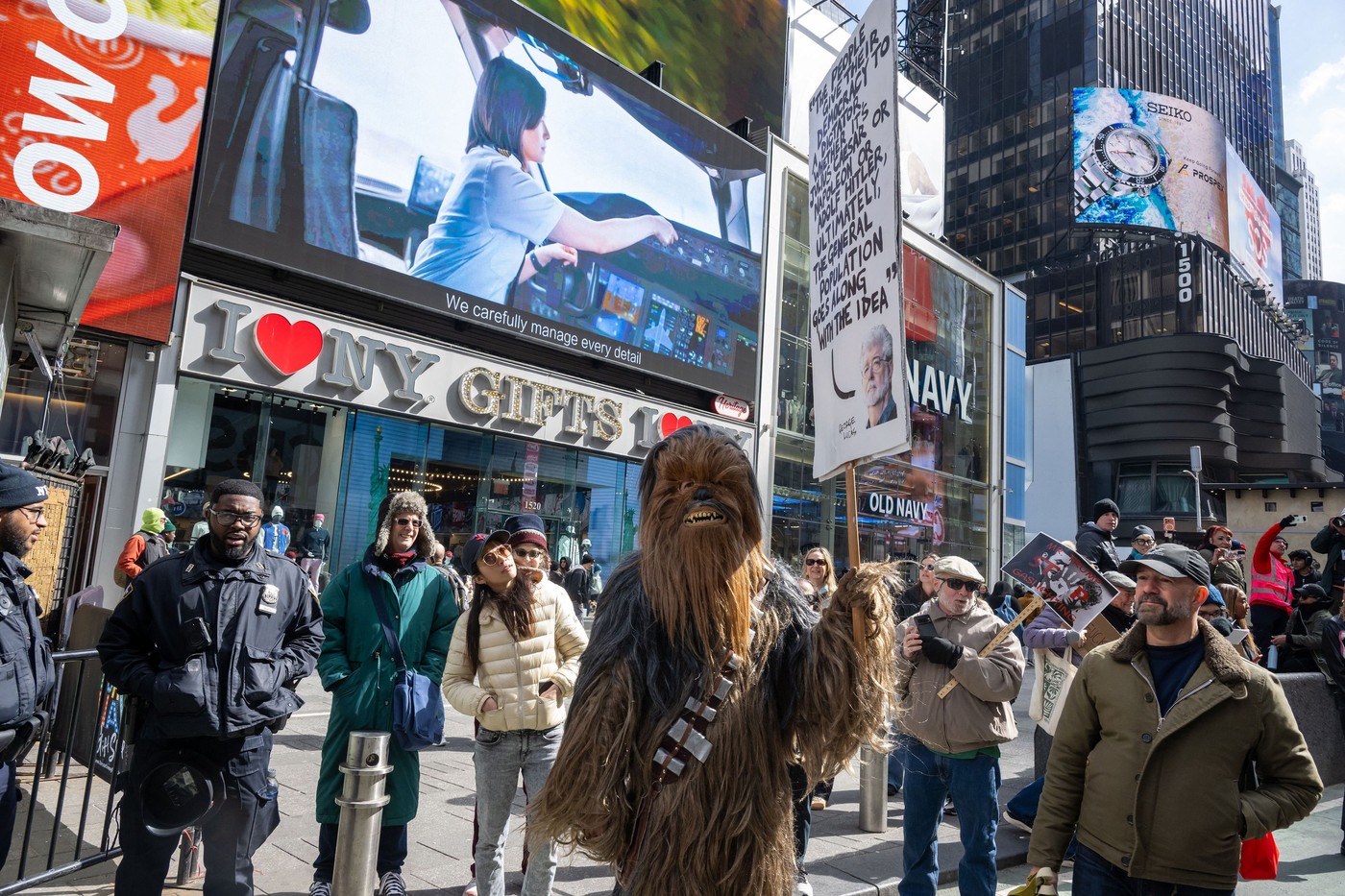 Protest proti politiki Donalda Trump