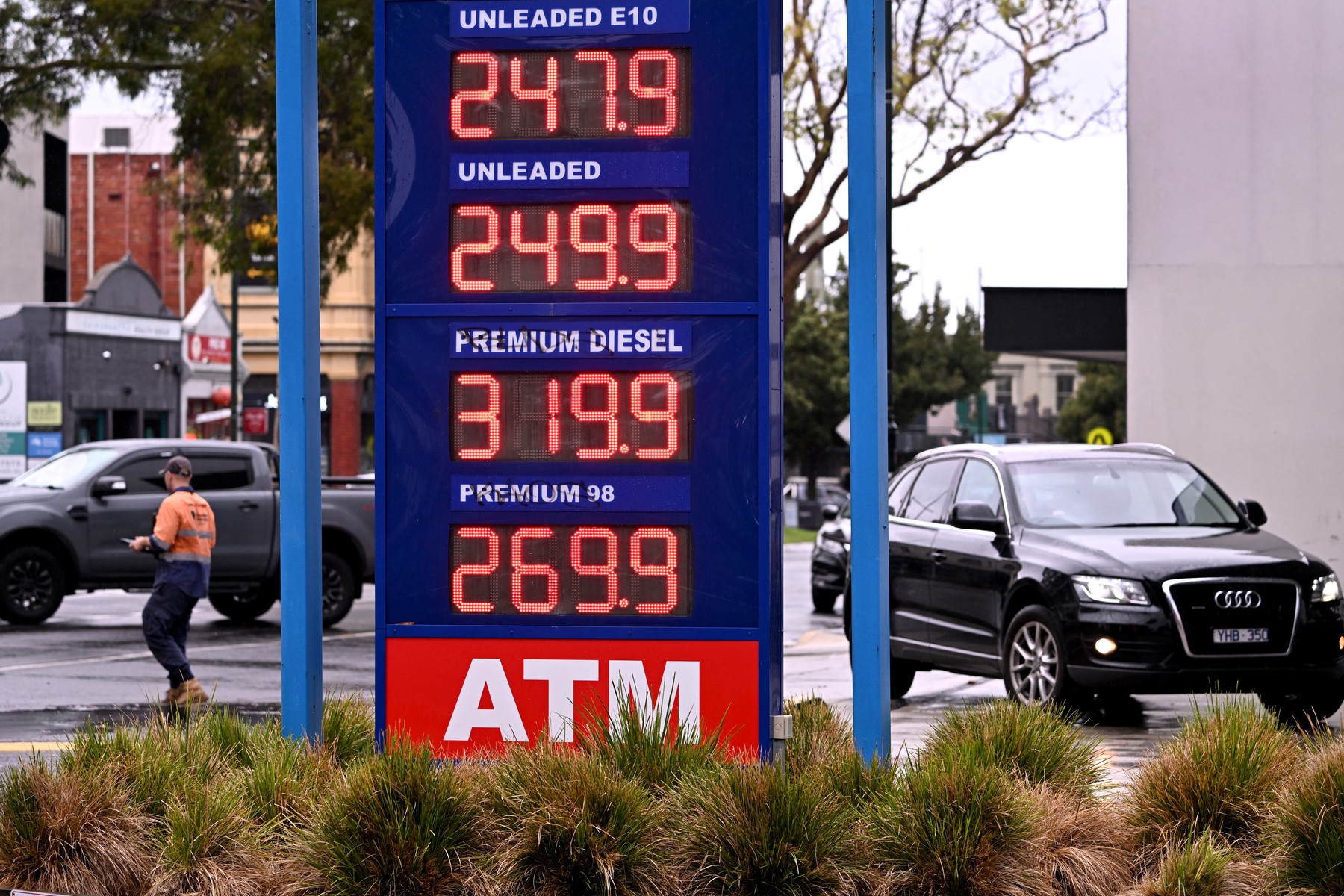 Fpetrol station in the Melbourne suburb of Williamstown on March 26, 2026.