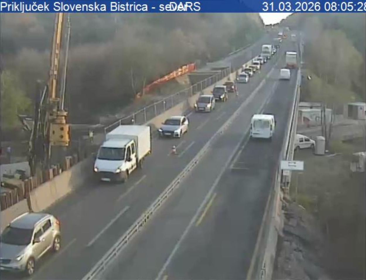 Daljši zastoj na štajerski avtocesti