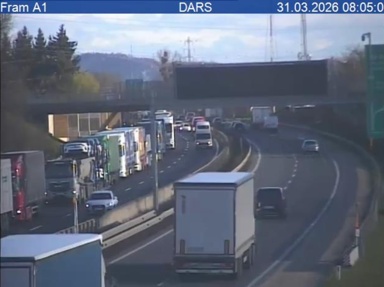 Daljši zastoj na štajerski avtocesti