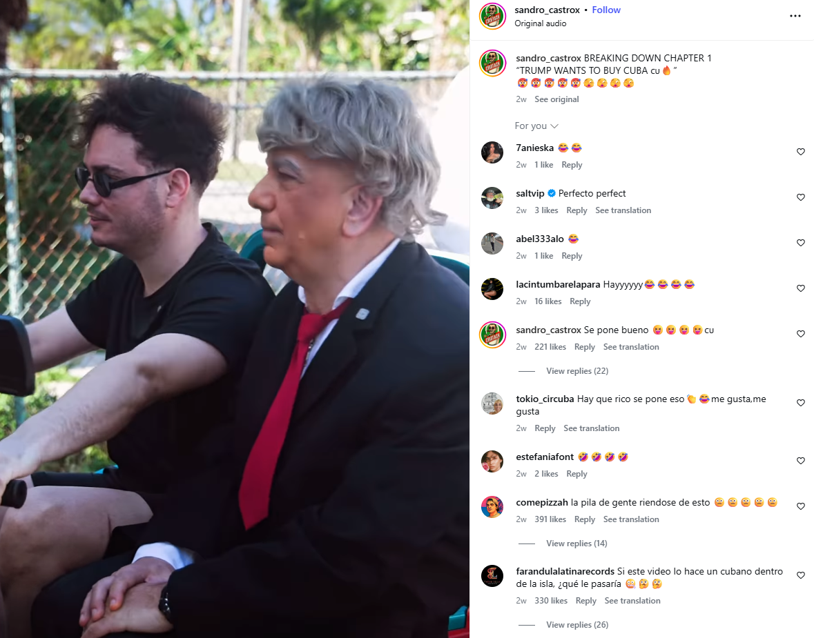 Sandro Castro in lažni Donald Trump