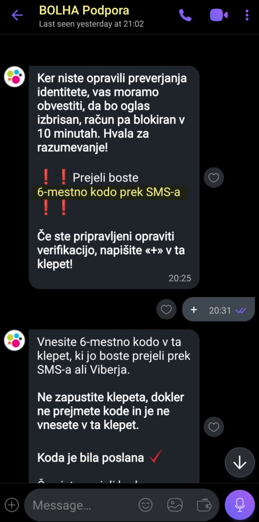 Spletna goljufija - Bolha