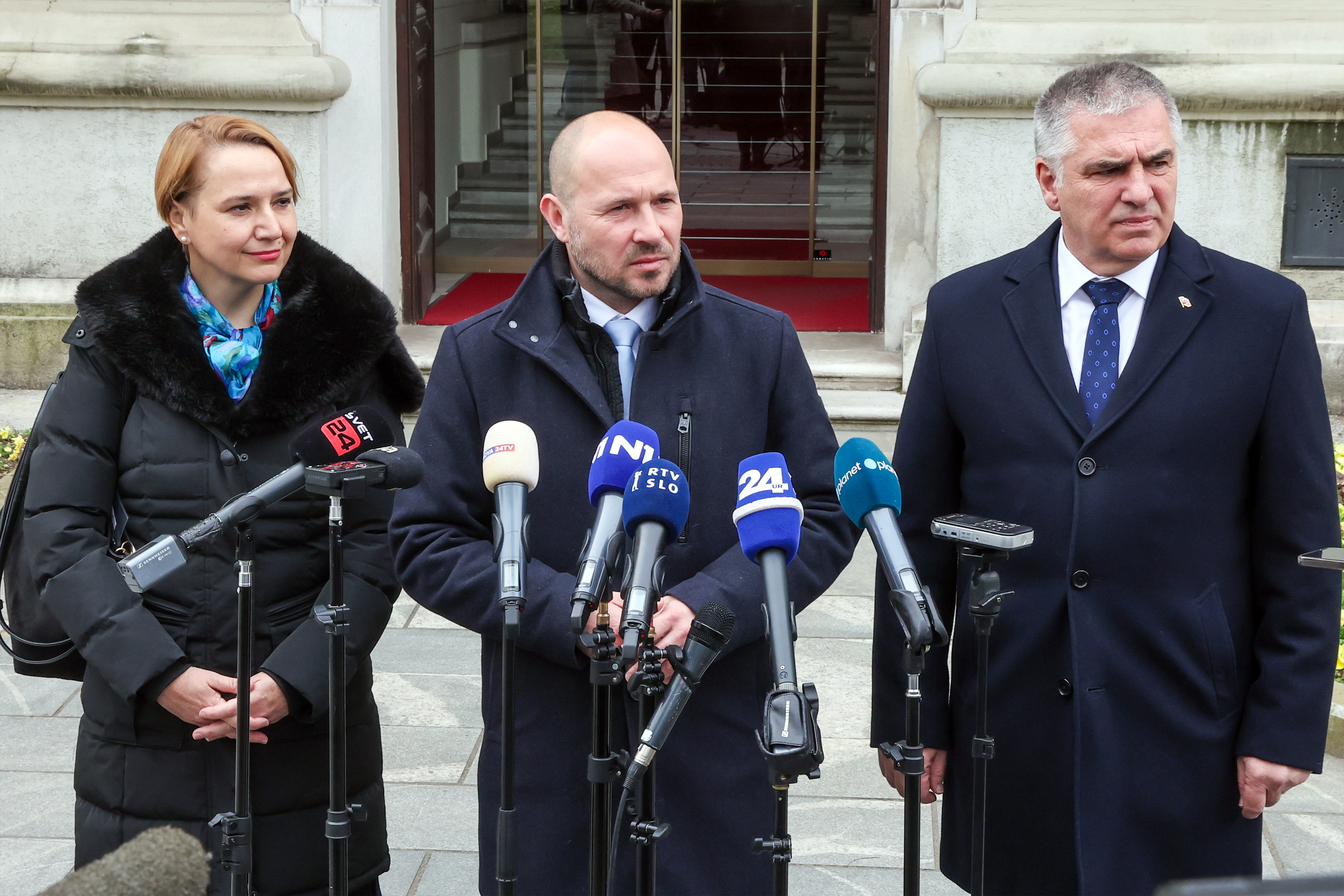 Tina Bregant, Jernej Vrtovec in Marko Lotrič