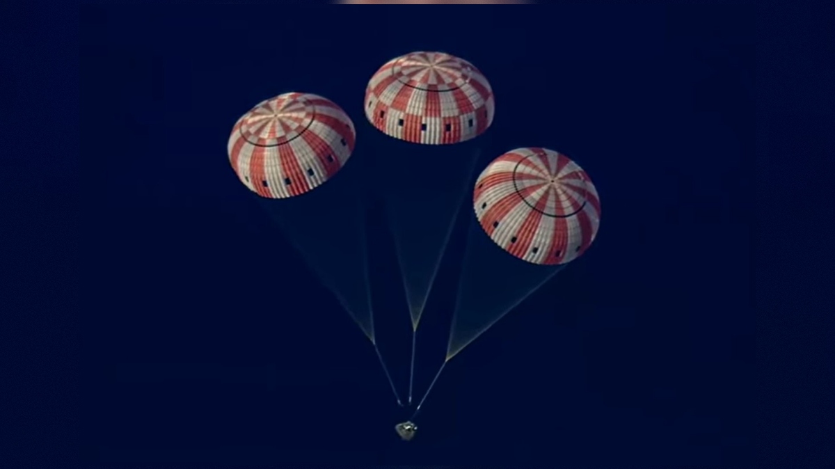 pristajanje plovila Orion, misija Artemis II