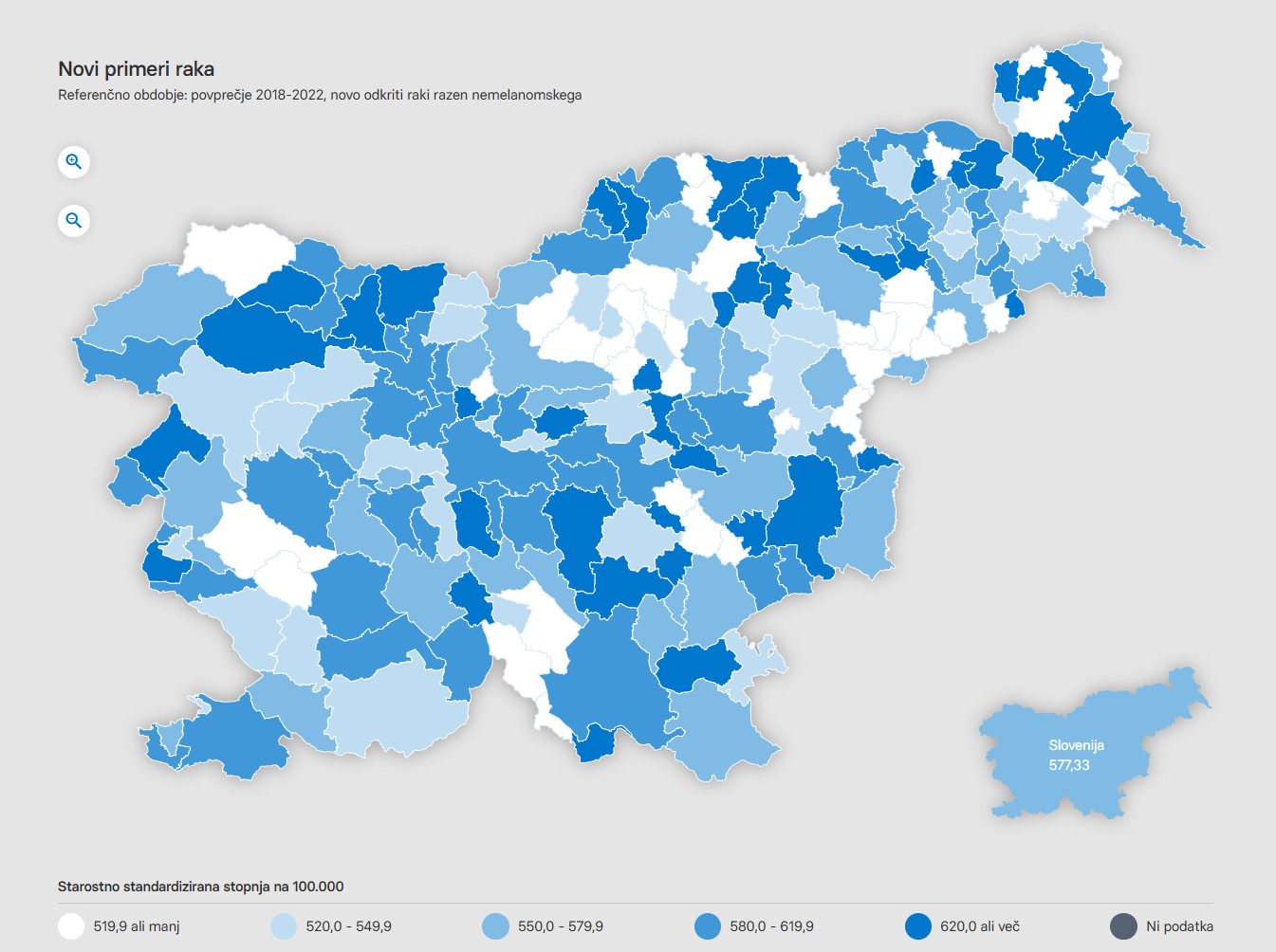 NIJZ Novi primeri raka