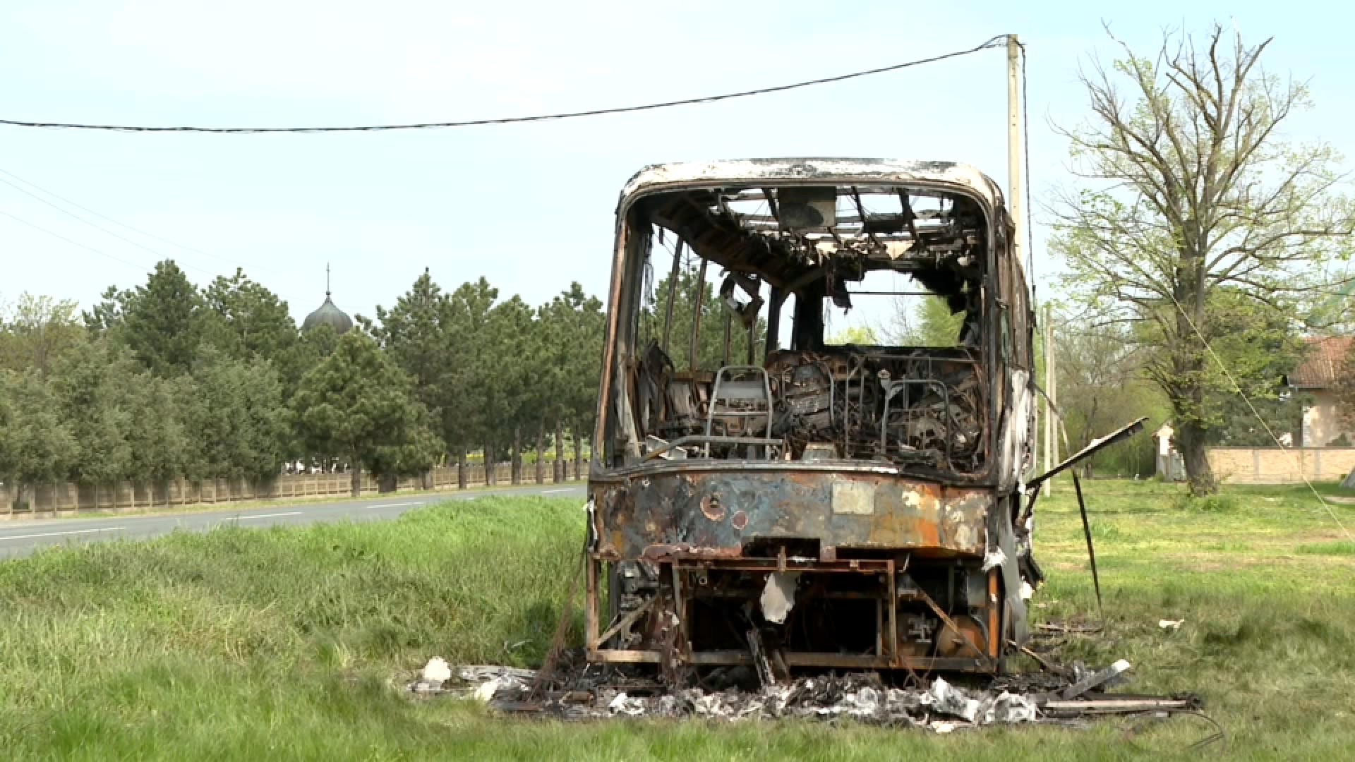 V Srbiji zgorel avtobus podpornika študentskih protestov