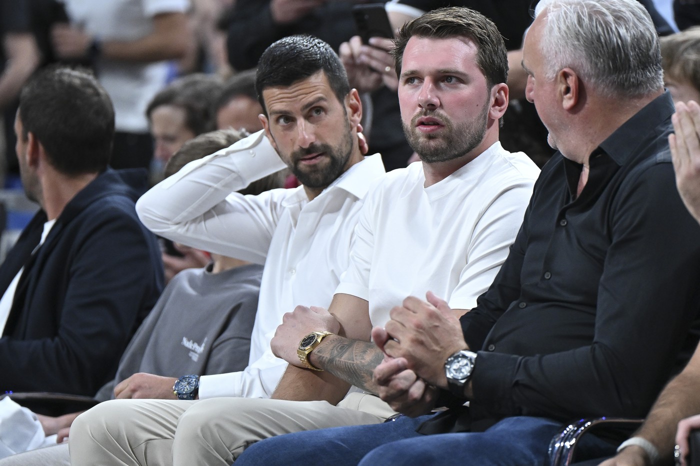 Novak Đoković, Luka Dončić, Saša Dončić