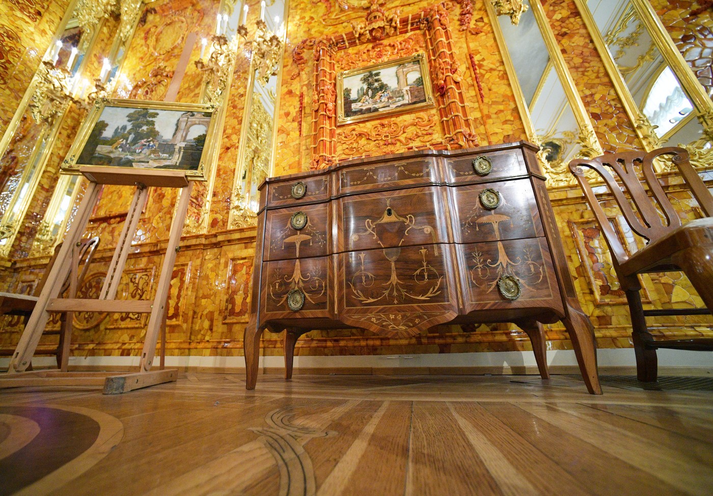 Jantarna soba v Katarinini palači v Puškinu