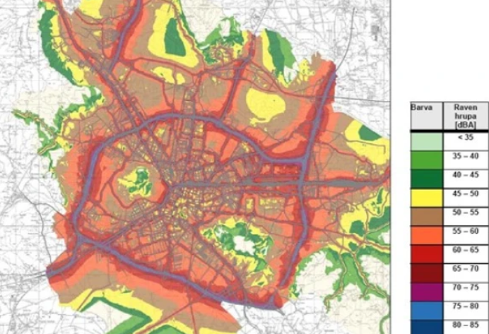 ljubljana karta hrupa