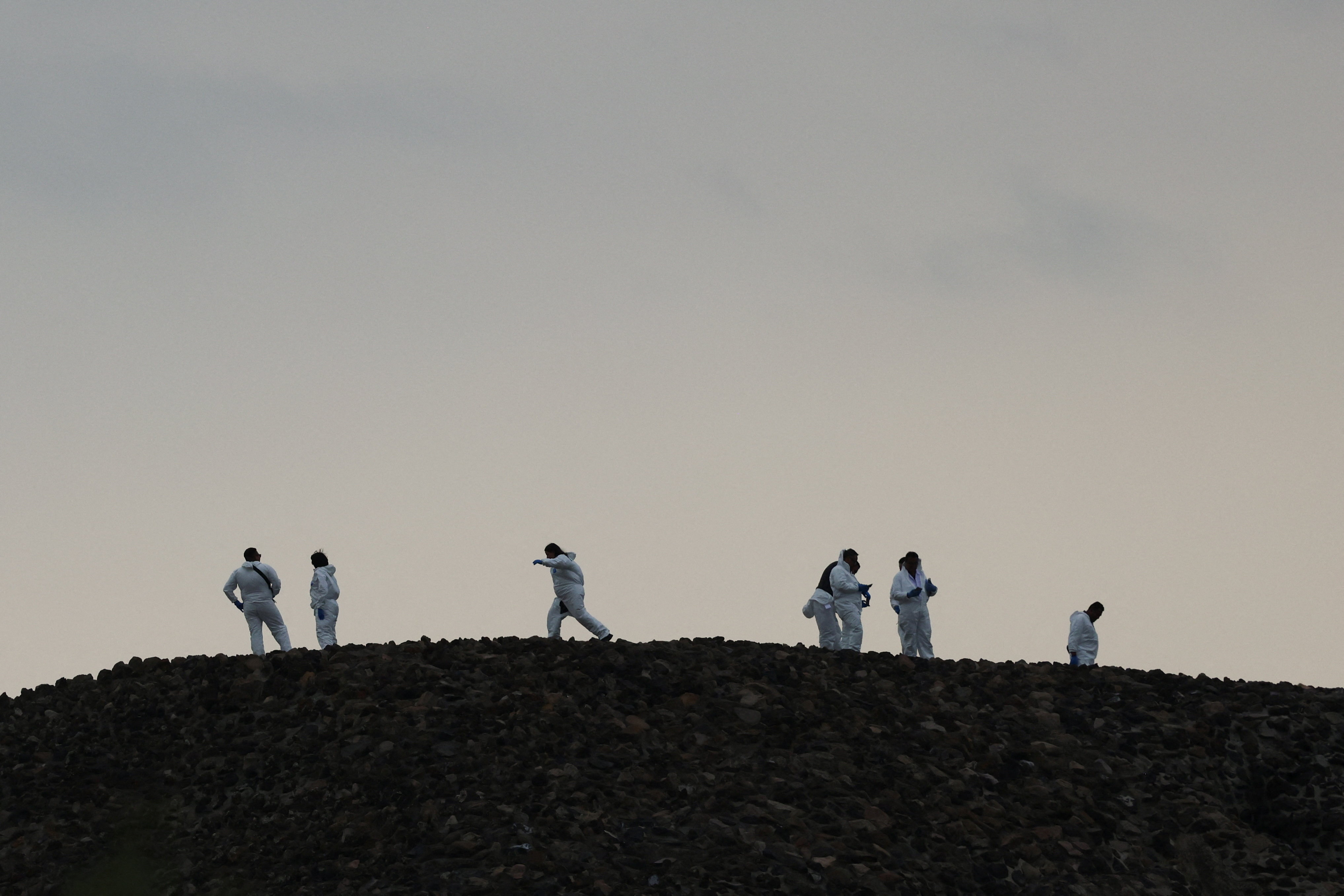Streljanje na piramidah v Mehiki