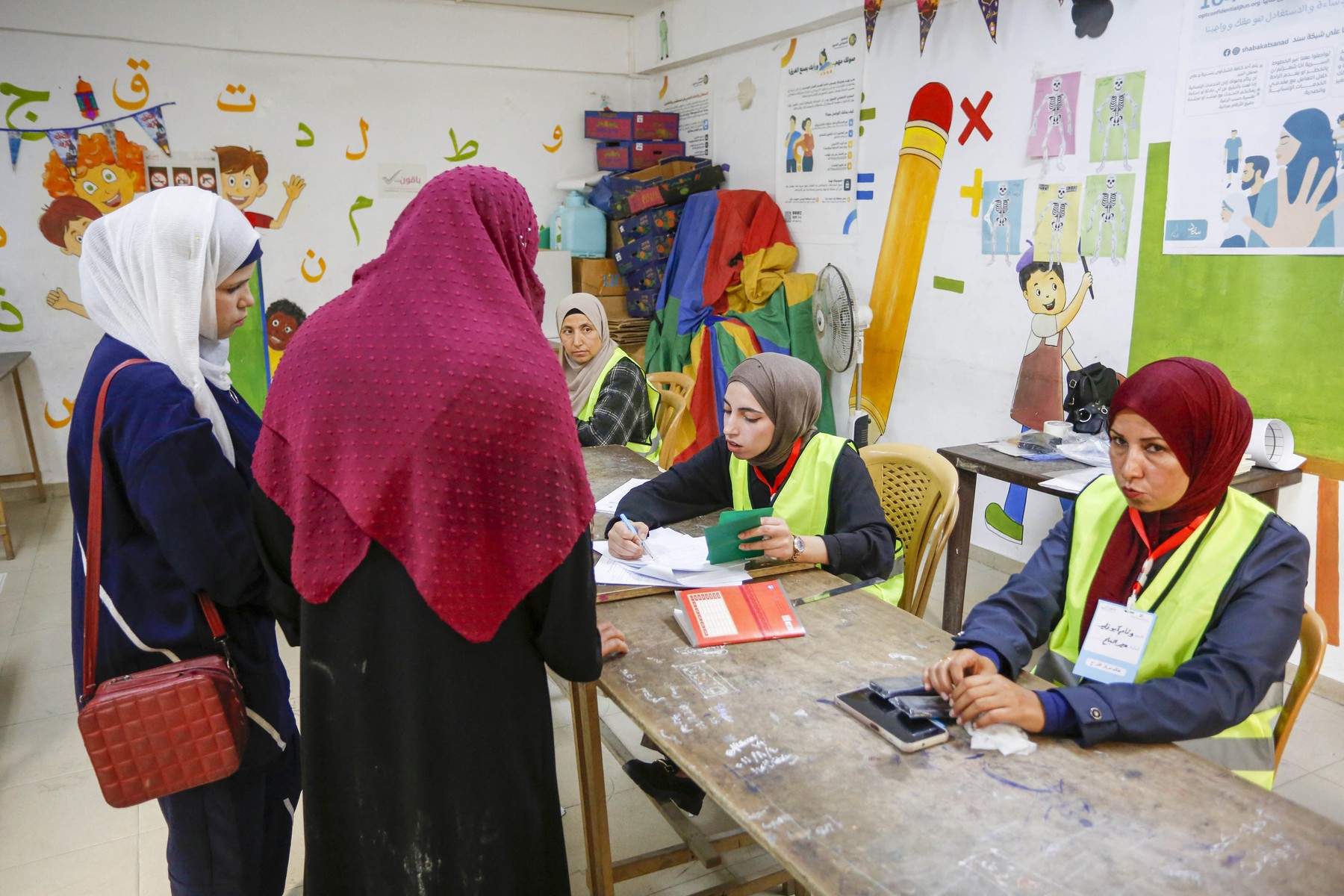 DEIR AL-BALAH, GAZA, PALESTINE - APRIL 25: Local elections b