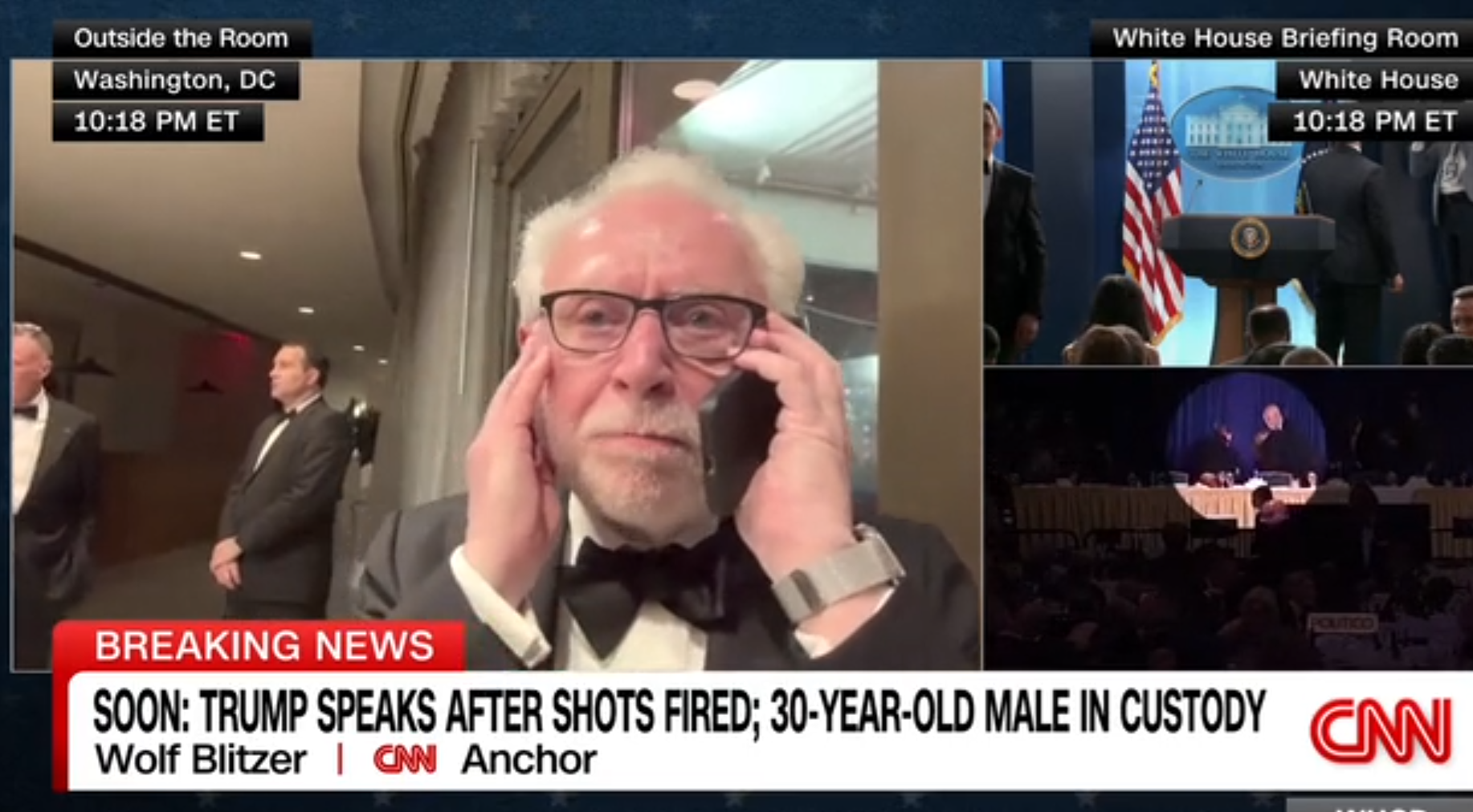 wolf blitzer večerja dopisnikov