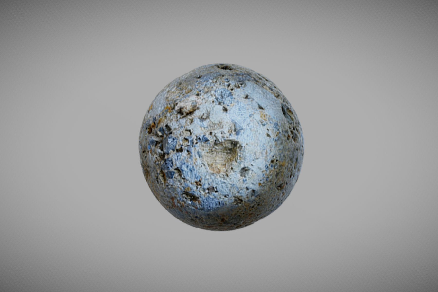 3D-model kamnite topovske krogle