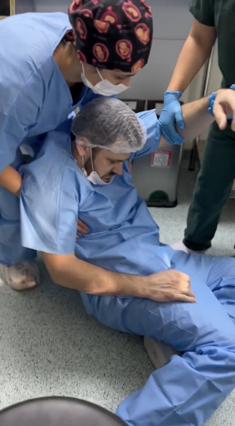 Brazilec je omedlel med porodom drugega otroka