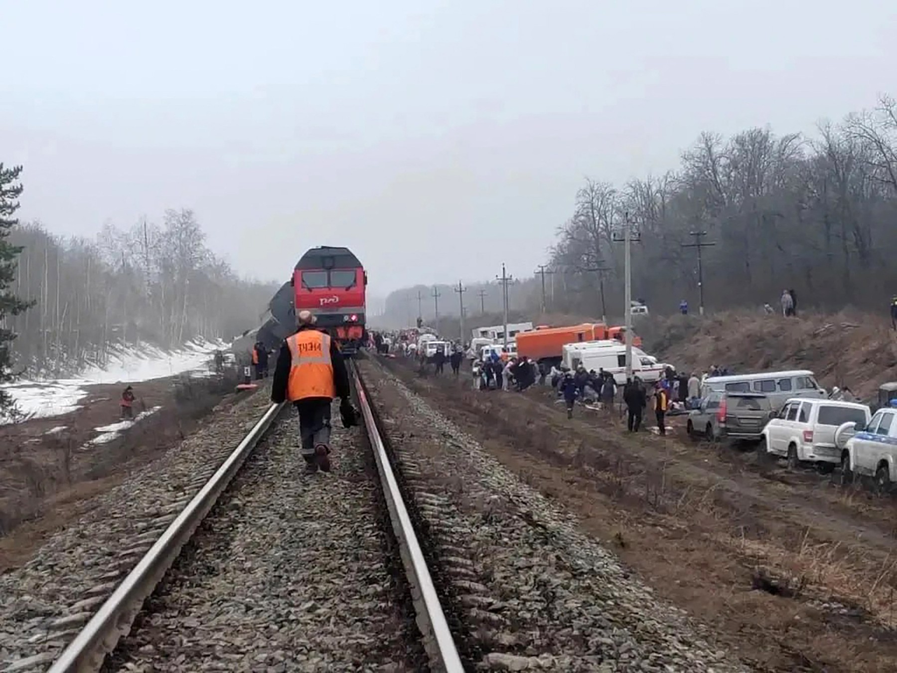 Iztirjenje vlaka v Rusiji