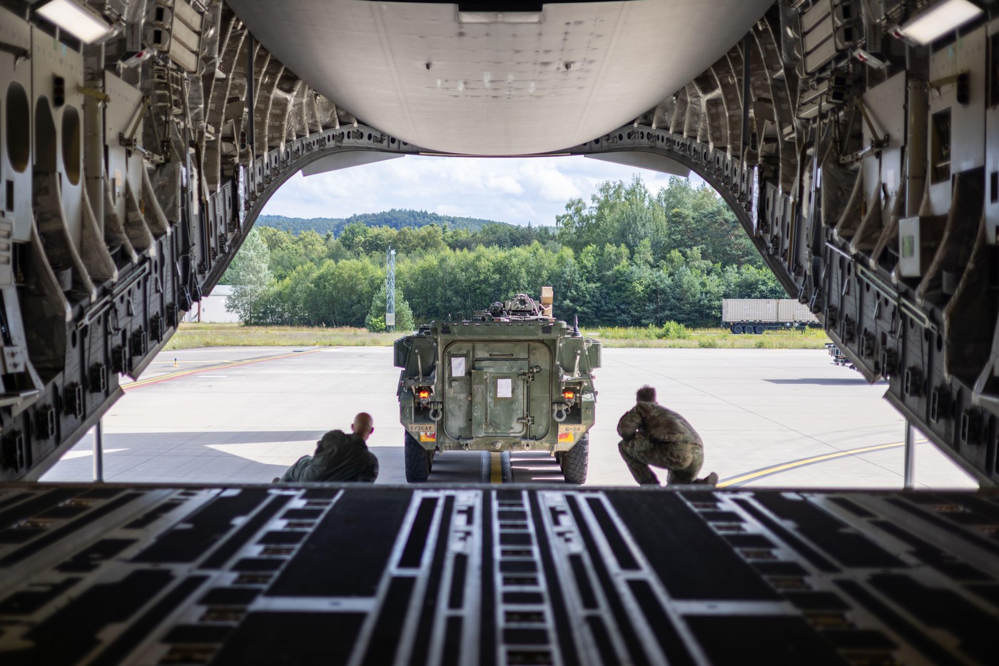 Vojaki v oporišču Ramstein v Nemčiji