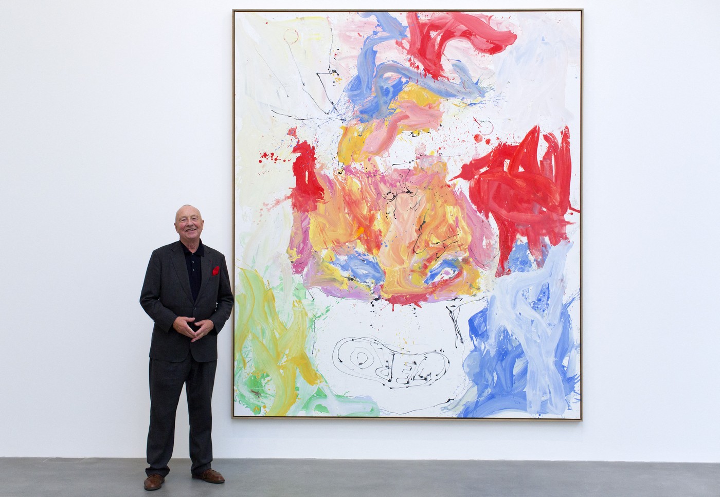 Georg Baselitz pred svojim delom