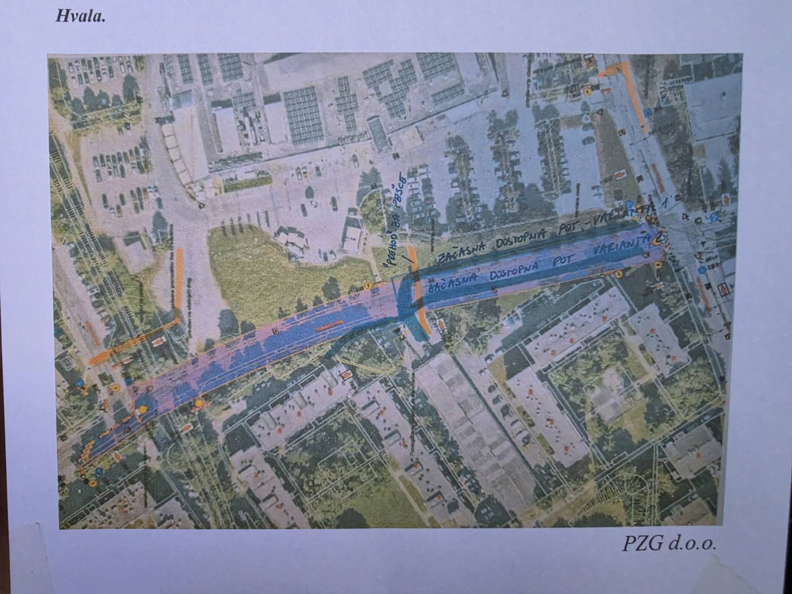 Obvestilo ob zapori Tbilisijske ulice