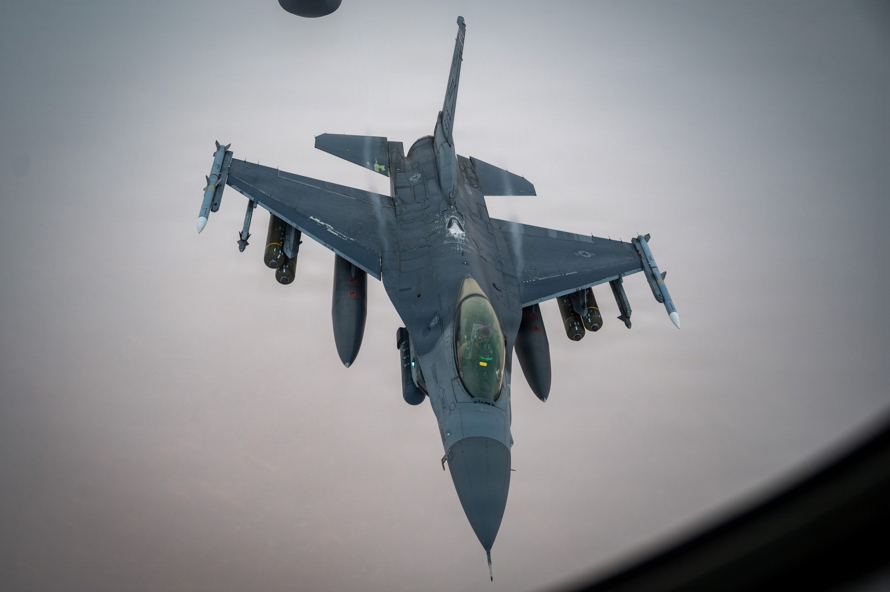 April 3, 2026 U.S. Air Force F-16E Fighting Falcon aircraft,