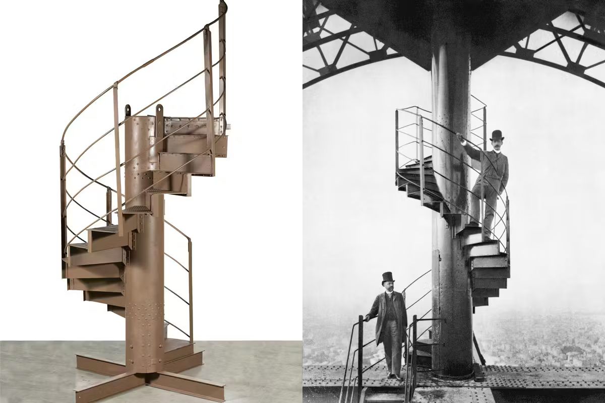 V Parizu naprodaj del originalnega stopnišča Eifflovega stolpa